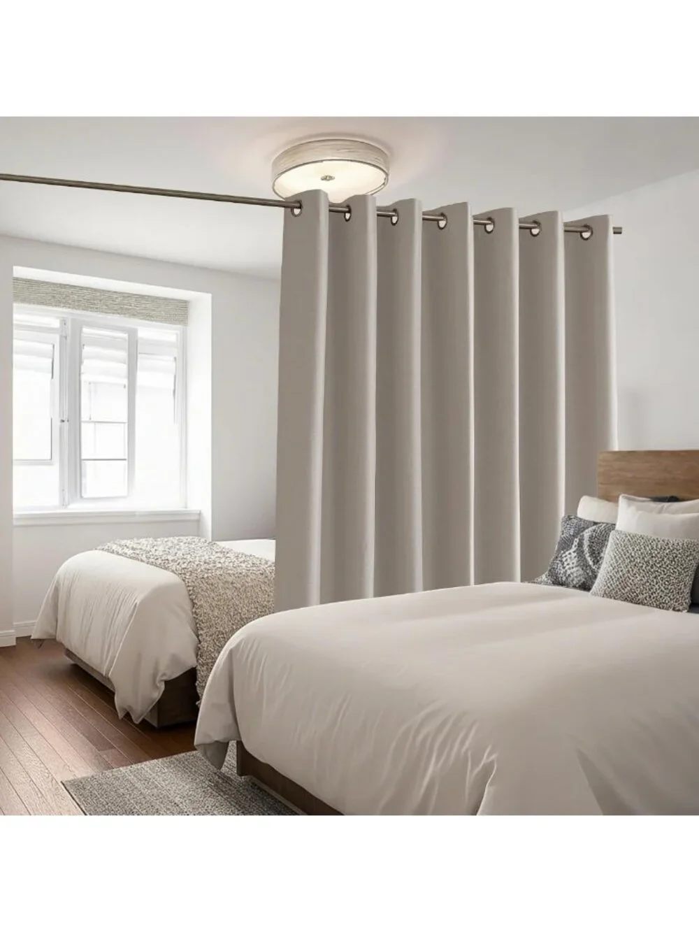 100% Blackout Linen Sliding Glass Door Curtains for Patio - Elegant Home Decor